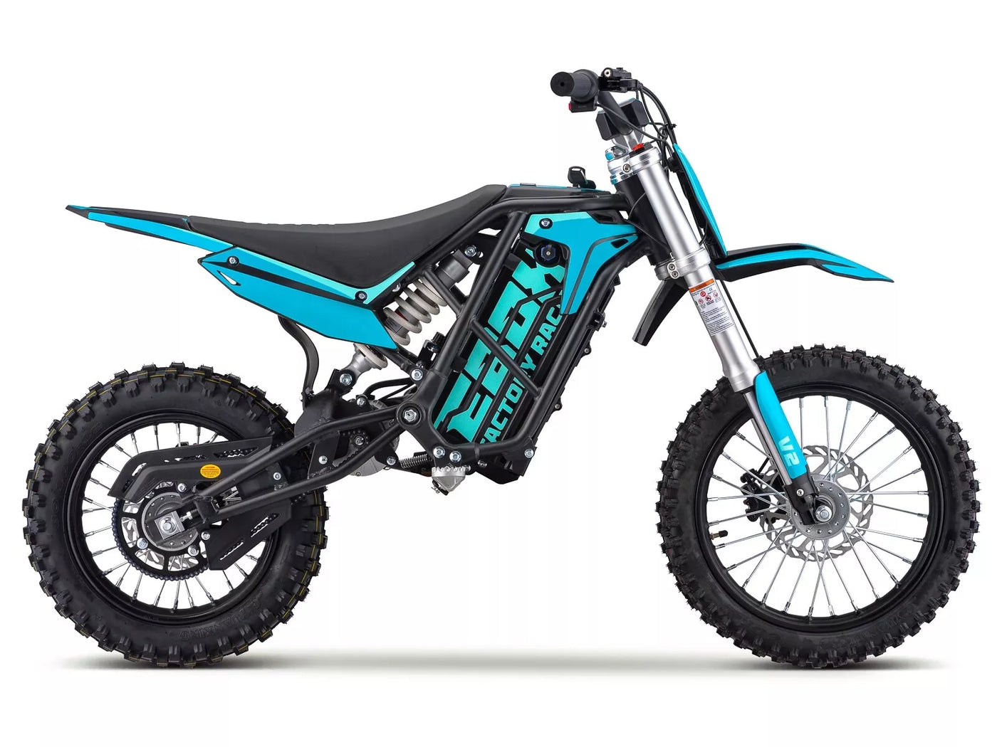 EBOX V2 Electric 2KW 60V Dirt Pit Bike Black/White/Teal/Orange Stomp mx E-Bike