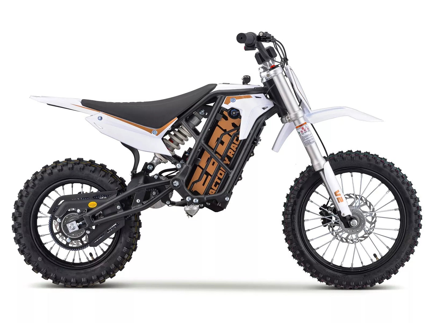 EBOX V2 Electric 2KW 60V Dirt Pit Bike Black/White/Teal/Orange Stomp mx E-Bike